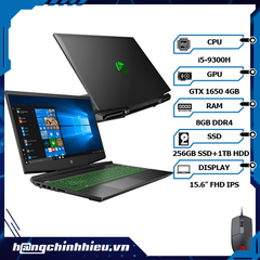 Laptop HP Pavilion Gaming 15-dk0231TX (8DS89PA) (i5-9300H | 8GB | 256GB + 1TB | VGA GTX 1650 4GB | 15.6