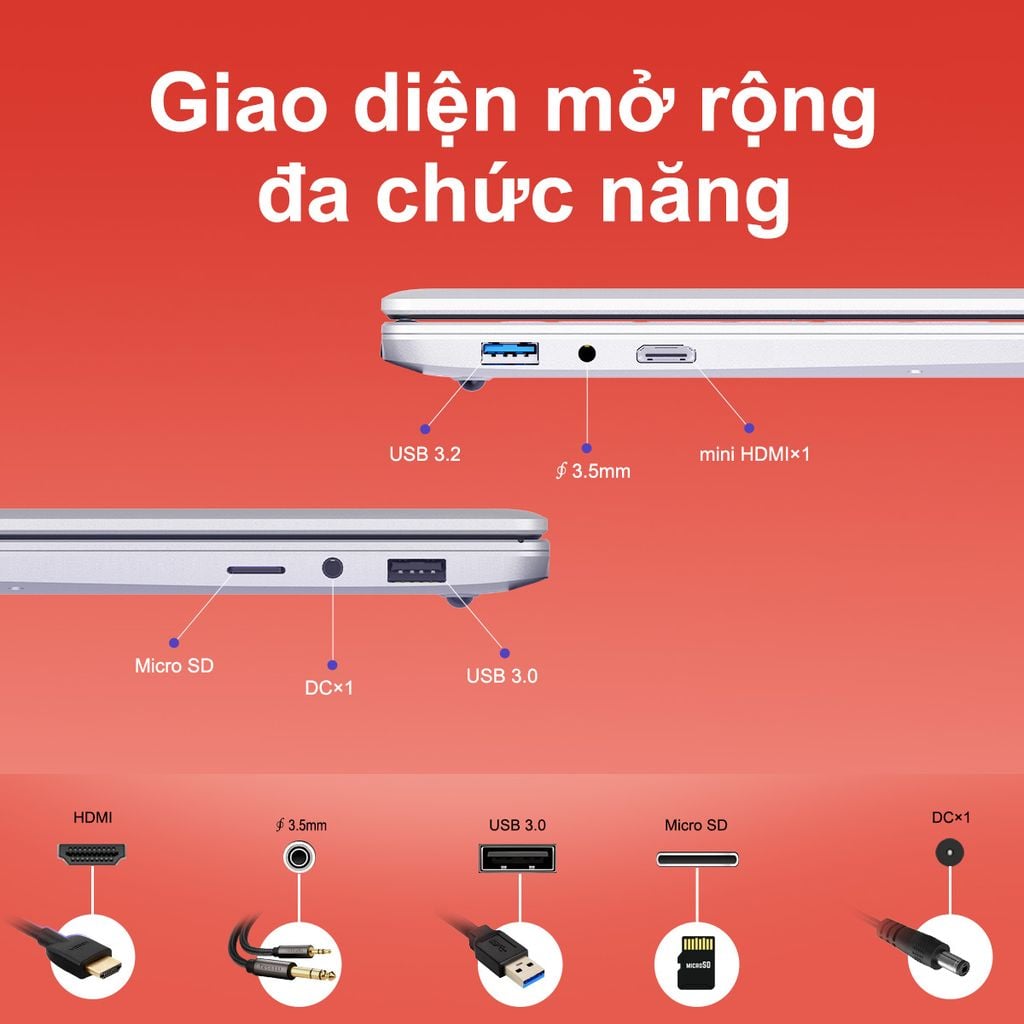 Laptop AOC N156P-P142-8GB (N5095 | 8GB | 256GB | Intel UHD Graphics | 15.6' FHD | Win 11 Pro)