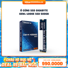 Ổ cứng SSD GIGABYTE Gen4 4000E SSD 500GB (G440E500GSSD500GB)