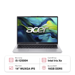 Laptop Acer Aspire Lite 14 AL14-71M-52GQ (i5-12500H | 16GB | 512GB | Intel Iris Xe Graphics | 14' WUXGA | Win 11)