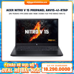 Laptop Acer Nitro V 15 ProPanel ANV15-41-R7AP (R5-7535HS | GeForce RTX™ 2050 4GB | 16GB | 512GB |  15.6' FHD 180Hz | Win 11)