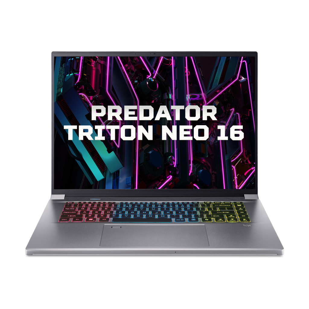 Laptop Acer Predator Triton Neo 16 PTN16-51-78JQ (Ultra 7 155H | GeForce RTX™ 4060 8GB | 32GB | 2TB |  16' 2.5K 240Hz | Win 11)