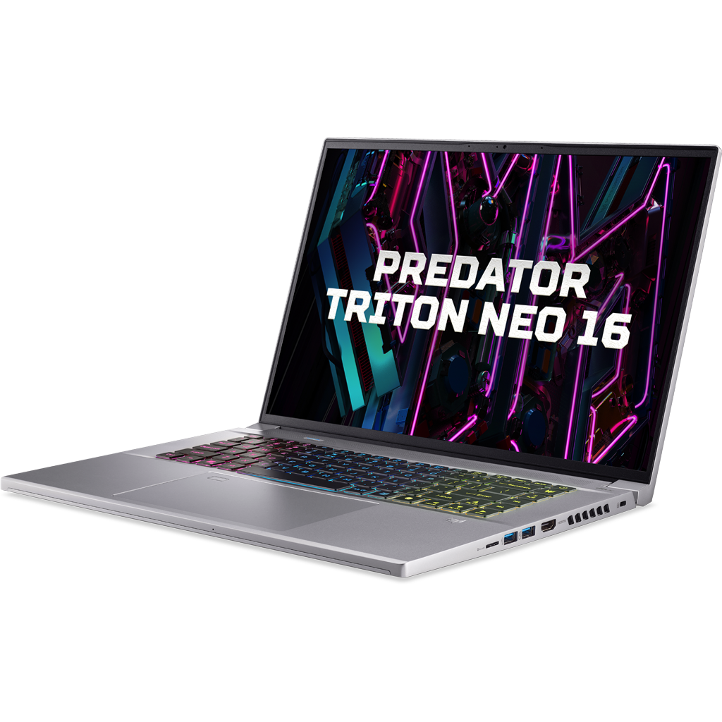 Laptop Acer Predator Triton Neo 16 PTN16-51-78JQ (Ultra 7 155H | GeForce RTX™ 4060 8GB | 32GB | 2TB |  16' 2.5K 240Hz | Win 11)