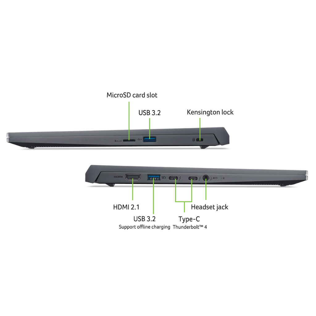Laptop Acer Swift X 14 AI SFX14-72G-708X (Ultra 7 155H | GeForce RTX™ 4060 8GB | 32GB | 1TB |  14.5' 2.8K OLED 120Hz | Win 11)