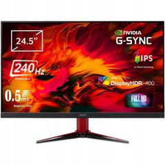 Màn Hình Acer Nitro VG252QX 25″ FHD 240Hz 0.5ms IPS GTG G-Sync