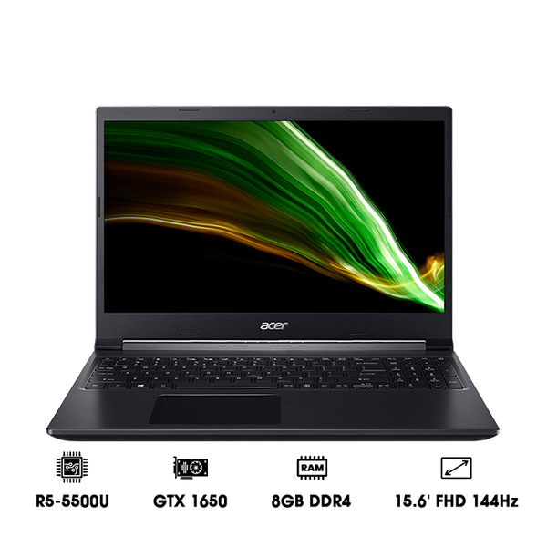 Laptop Acer Aspire 7 A715-42G-R05G (R5-5500U | 8GB | 512GB | GeForce® GTX 1650 4GB | 15.6' FHD 144Hz | Win 11)