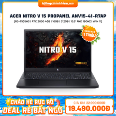 Laptop Acer Nitro V 15 ProPanel ANV15-41-R7AP (R5-7535HS | GeForce RTX™ 2050 4GB | 16GB | 512GB |  15.6' FHD 180Hz | Win 11)