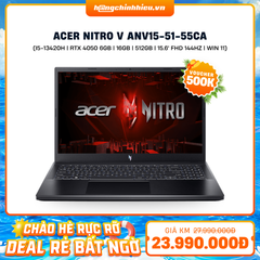 Laptop Gaming Acer Nitro V ANV15-51-55CA (i5-13420H | GeForce RTX™ 4050 6GB | 16GB | 512GB |  15.6' FHD 144Hz | Win 11)