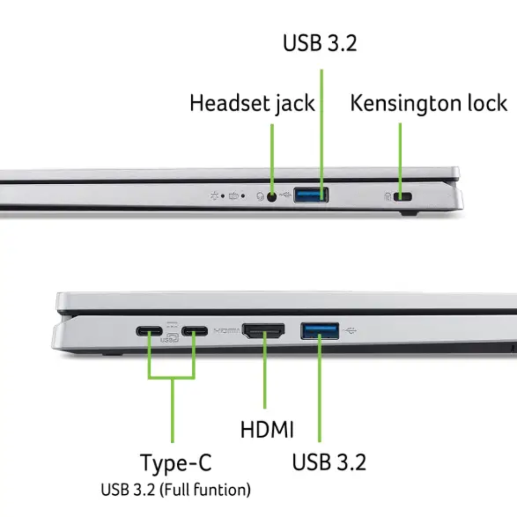 Laptop Acer Aspire Go 15 AG15-71P-58X1 (i5-13420H | 16GB | 512GB | Intel UHD Graphics | 15.6' FHD | Win 11)
