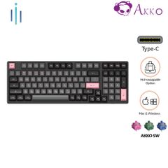 Bàn phím cơ AKKO 3098 ASA – Black Pink