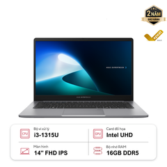 Laptop ASUS ExpertBook P1 P1403CVA-i308256-50W-16G (i3-1315U | 16GB | 256GB | Intel UHD Graphics | 14' FHD | Win 11)