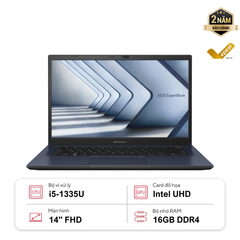 Laptop ASUS ExpertBook P1 P1462CVA-NK0065W-16G (i5-1335U | 16GB | 256GB | Intel UHD Graphics | 14' FHD | Win 11)