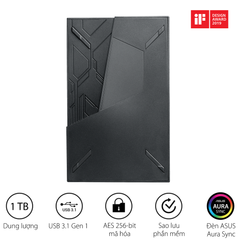 Ổ cứng di động ASUS 1TB FX EHD-A1T Aura Sync