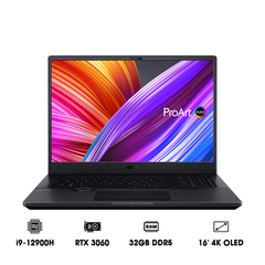 Laptop ASUS ProArt Studiobook 16 OLED H7600ZM-L2079W (i9-12900H | 32GB | 1TB | GeForce RTX™ 3060 6GB | 16' 4K OLED 100% DCI-P3 | Win 11)