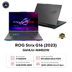 Laptop ASUS ROG Strix G16 G614JU-N4450W (i7-13650HX | GeForce RTX™ 4050 6GB | 16GB | 1TB | 16' WQXGA 240Hz | Win 11)