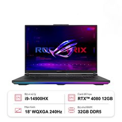 Laptop ASUS ROG Strix SCAR G18 G834JZR-R6160 (i9-14900HX | GeForce RTX™ 4080 12GB | 32GB | 1TB | 18' WQXGA 240Hz | No OS)