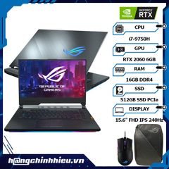 Laptop ASUS ROG Strix SCAR III G531GV-AZ160T (i7-9750H | 16GB | 512GB | VGA RTX 2060 6GB | 15.6