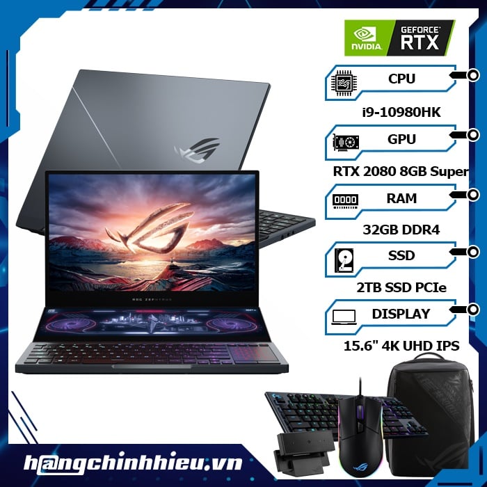 Laptop ASUS ROG Zephyrus Duo 15 GX550LXS-HC055R