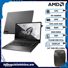 Laptop ASUS ROG Zephyrus G14 GA401I-HHE012T (R5-4600HS | 8GB | 512GB | VGA GTX 1650 4GB | 14