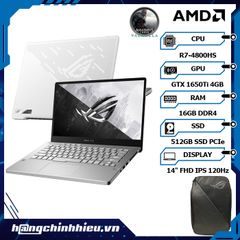 Laptop ASUS ROG Zephyrus G14 GA401II-HE155T (R7-4800HS | 16GB | 512GB | VGA GTX 1650Ti 4GB | 14