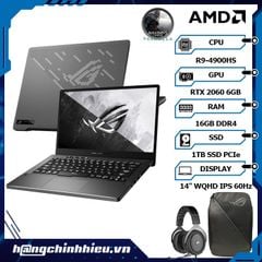 Laptop ASUS ROG Zephyrus G14 GA401IV-HA181T (R9-4900HS | 16GB | 1TB | VGA RTX 2060 6GB | 14