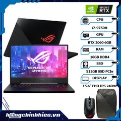 Laptop ASUS ROG Zephyrus M GU502GV-AZ079T (i7-9750H | 16GB | 512GB | VGA RTX 2060 6GB | 15.6