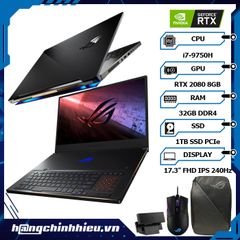 Laptop ASUS ROG Zephyrus S GX701GXR-H6072T (i7-9750H | 32GB | 1TB | VGA RTX 2080 8GB | 17.3