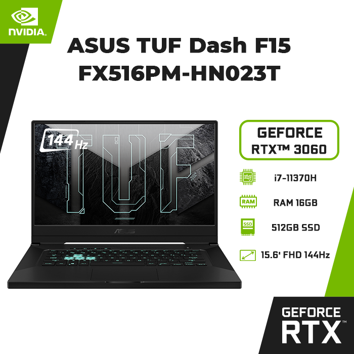 Laptop ASUS TUF Dash Gaming F15 FX516PM-HN023T