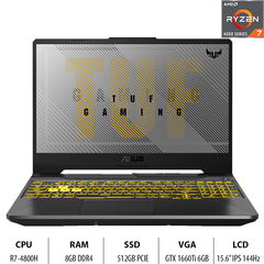 Laptop ASUS TUF Gaming A15 FA506IU-AL010T (R7-4800H | 8GB | 512GB | VGA GTX 1660Ti 6GB | 15.6