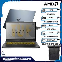 Laptop ASUS TUF Gaming A17 FA706II-H7125T (R5-4600H | 8GB | 512GB | VGA GTX 1650Ti 4GB | 17.3