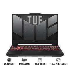 Laptop ASUS TUF Gaming F15 FX507ZE-HN093W (i7-12700H | 8GB | 512GB | GeForce RTX™ 3050Ti 4GB | 15.6' FHD 144Hz | Win 11)