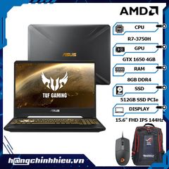 Laptop ASUS TUF Gaming FX505DT-HN478T (R7-3750H | 8GB | 512GB | VGA GTX 1650 4GB | 15.6'' FHD 144Hz | Win 10)