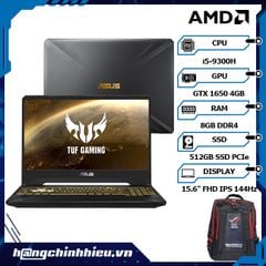 Laptop ASUS TUF Gaming FX505GT-HN111T (i5-9300H | 8GB | 512GB | VGA GTX 1650 4GB | 15.6'' FHD 144Hz | Win 10)