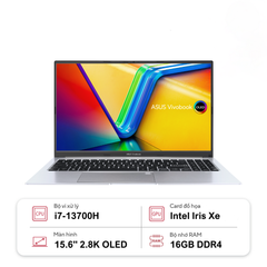 Laptop ASUS VivoBook 15 OLED A1505VA-MA492W (i7-13700H | 16GB | 512GB | Intel Iris Xe Graphics | 15.6' 2.8K OLED | Win 11)