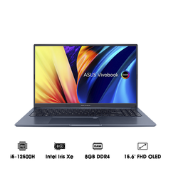 Laptop ASUS VivoBook 15X OLED A1503ZA-L1422W (i5-12500H | 8GB | 512GB | Intel Iris Xe Graphics | 15.6' FHD OLED 100% DCI-P3 | Win 11)