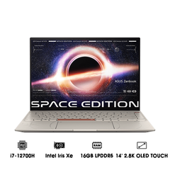 Laptop ASUS Zenbook 14X OLED Space Edition UX5401ZAS-KN070W (i7-12700H | 16GB | 1TB | Intel Iris Xe Graphics | 14' 2.8K OLED 100% DCI-P3 Touch | Win 11)