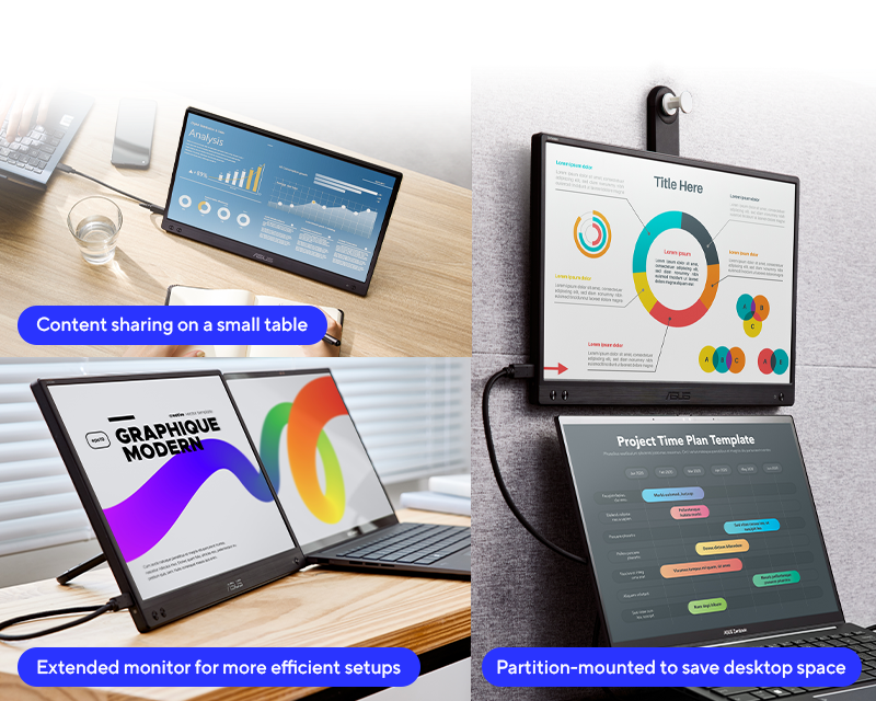 Màn hình di động ASUS ZenScreen MB166CR 16 inch IPS FHD USB-C