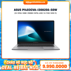 Laptop ASUS ExpertBook P1 P1403CVA-i308256-50W (i3-1315U | 8GB | 256GB | Intel UHD Graphics | 14' FHD | Win 11)
