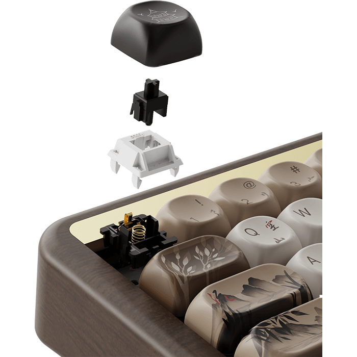 Bàn phím AKKO MU01 Mountain Seclusion (Hotswap | RGB | Multi-Modes | Switch V3 Piano Pro)