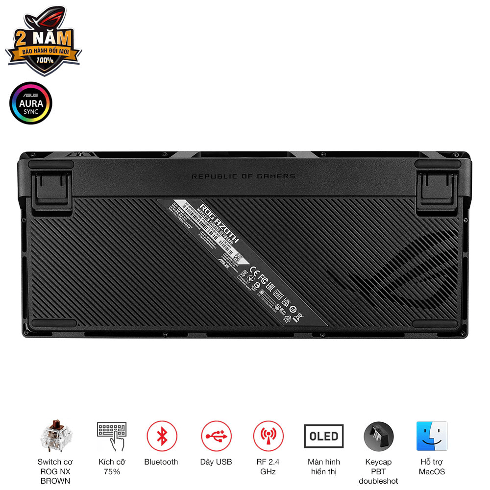 Bàn phím ASUS ROG Azoth NX Brown 90MP0317-BKUA01