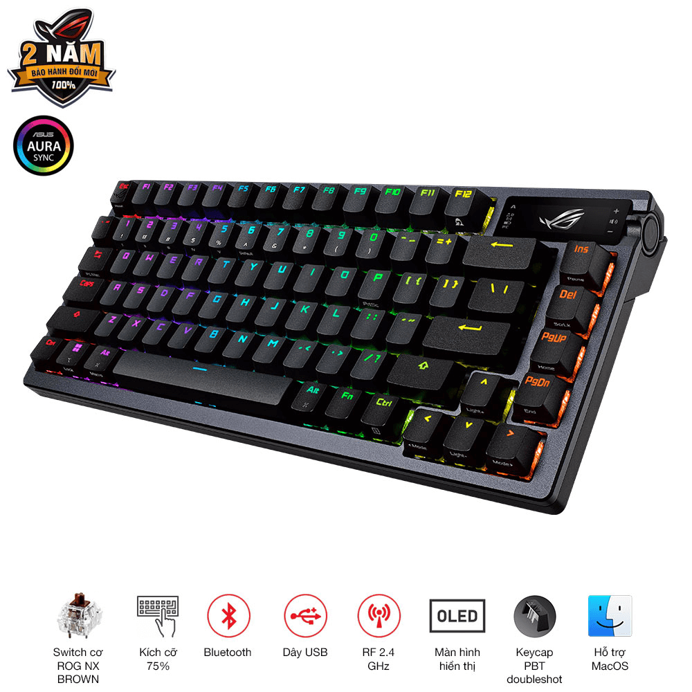 Bàn phím ASUS ROG Azoth NX Brown 90MP0317-BKUA01
