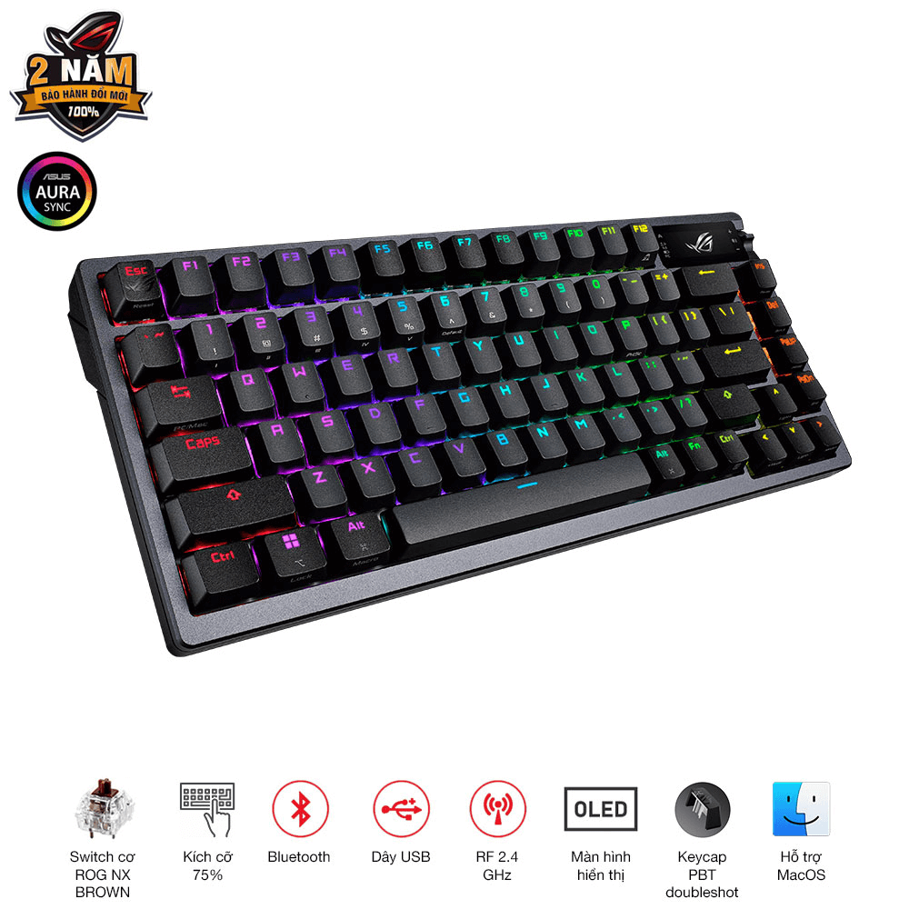 Bàn phím ASUS ROG Azoth NX Brown 90MP0317-BKUA01