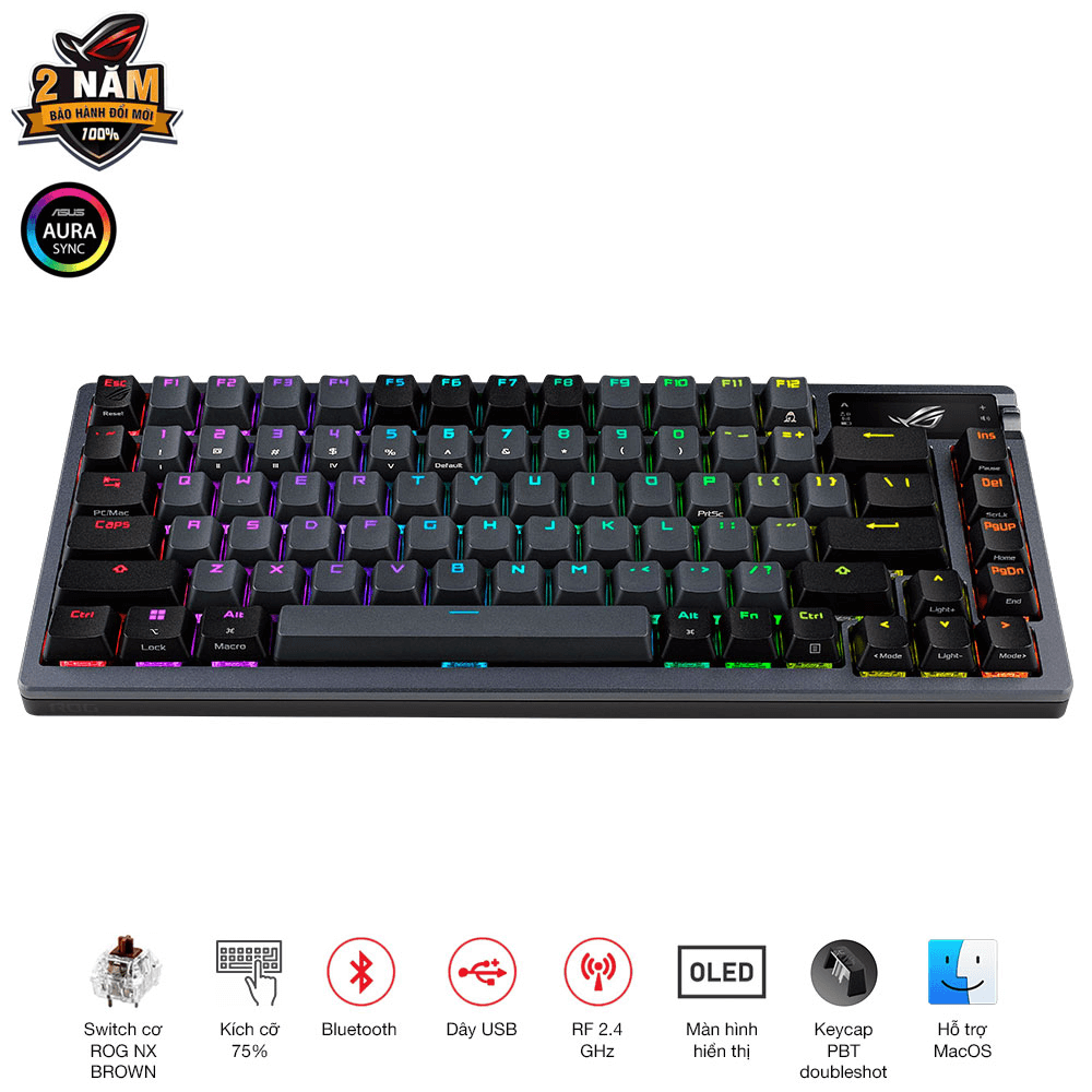 Bàn phím ASUS ROG Azoth NX Brown 90MP0317-BKUA01