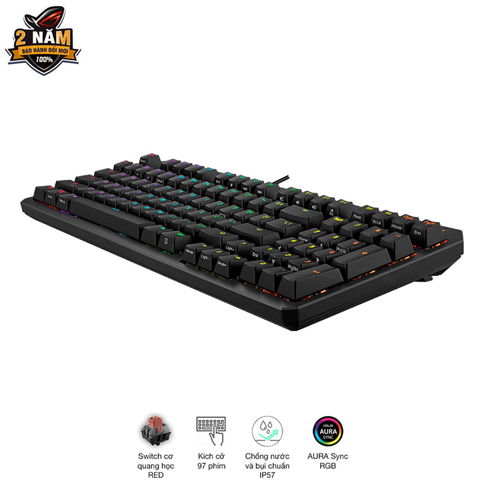 Bàn phím ASUS TUF Gaming K3 Gen II Red Switch