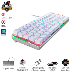 Bàn phím cơ Asus ROG Falchion Ace White