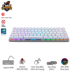 Bàn phím cơ Asus ROG Falchion Ace White