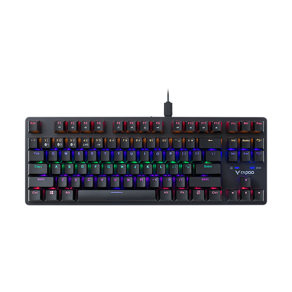 Bàn phím Gaming Wireless Rapoo V500Pro-87 Multimode TKL RGB Red Switch