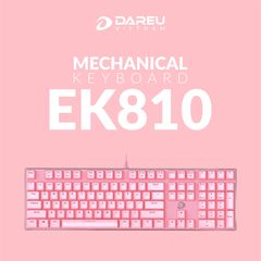 Bàn phím cơ DareU EK810 Pink (Blue/Red/Brown D Switch)