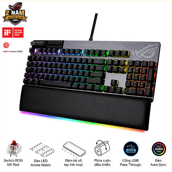 ASUS ゲーミングキーボード ROG Strix Flare II メカニカル 日本語配列