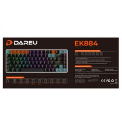 Bàn phím cơ Gaming DAREU EK884 84KEY (RGB, Blue/ Brown/ Red D switch)